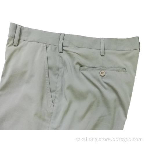 Men's Beige Solid Color Pants Men's Trousers